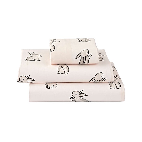 Crate and Kids Organic Bunny Toddler Sheet Set - Picture 2 of 4